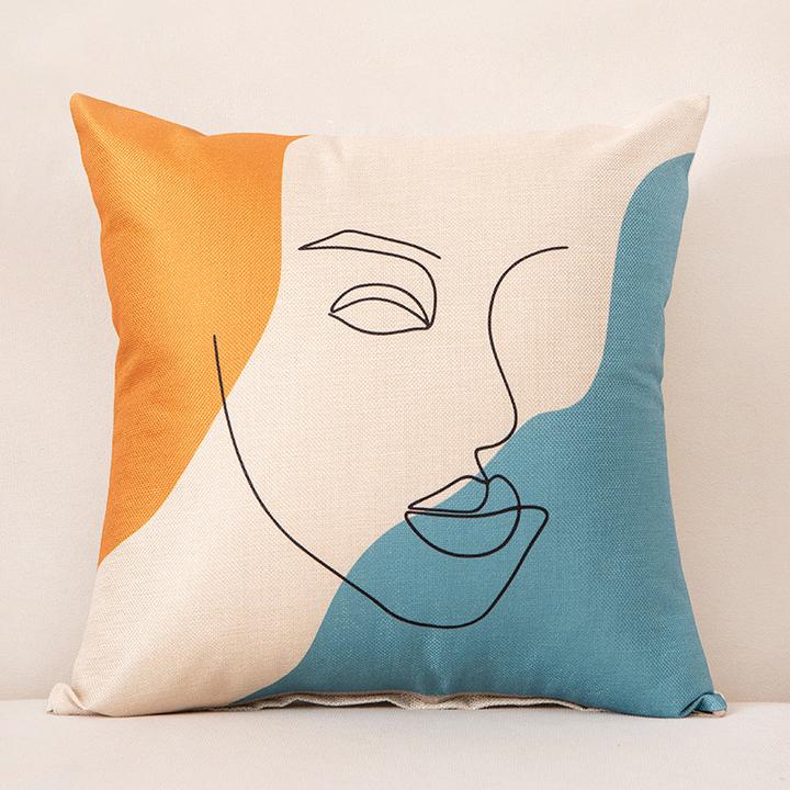 Abstract Face Cushion Covers from Moderny