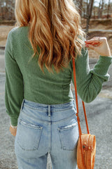 Autumn Green Knit Top from MsDressly