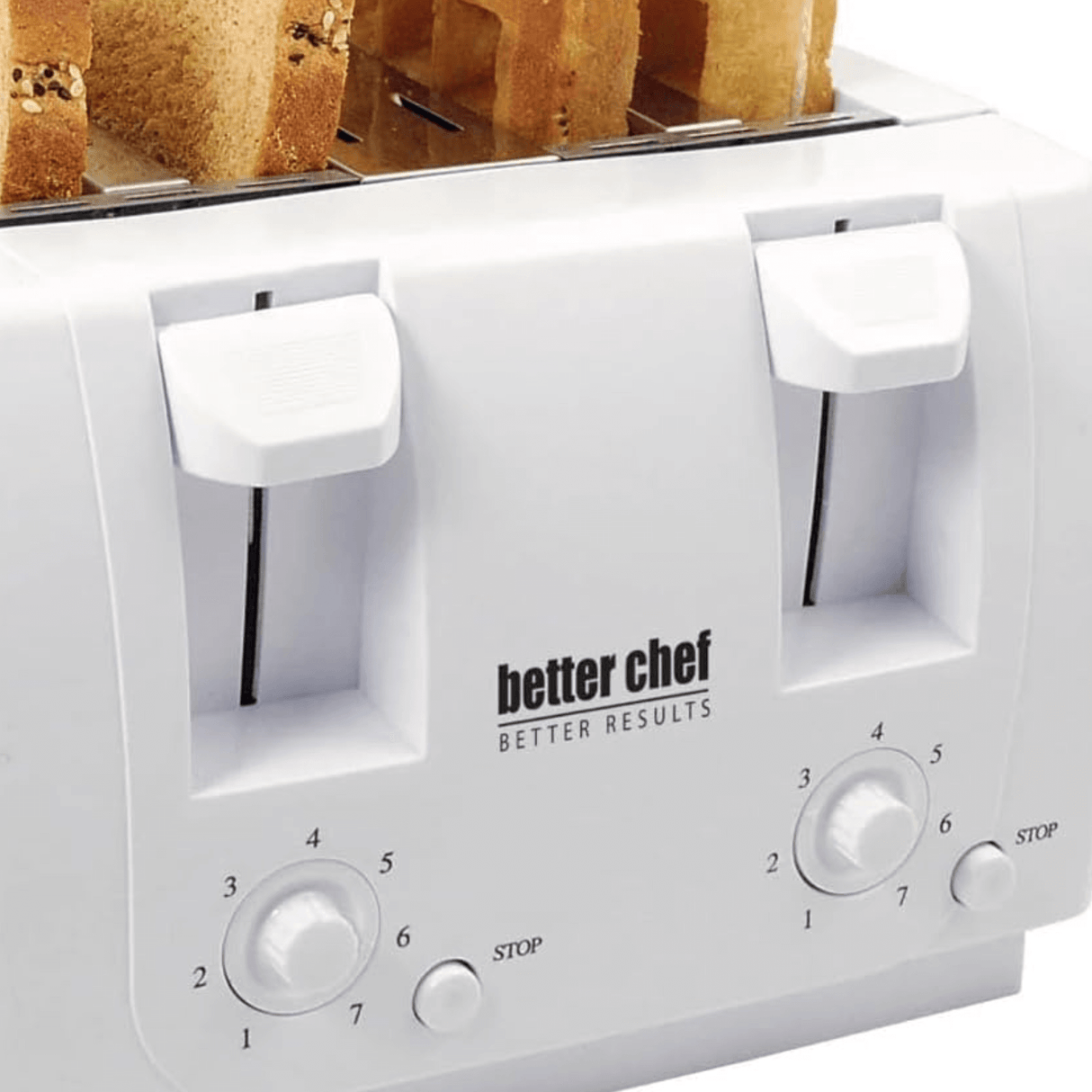 Better Chef Wide Slot 4-Slice Dual Control Toaster from Jupiter Gear Home