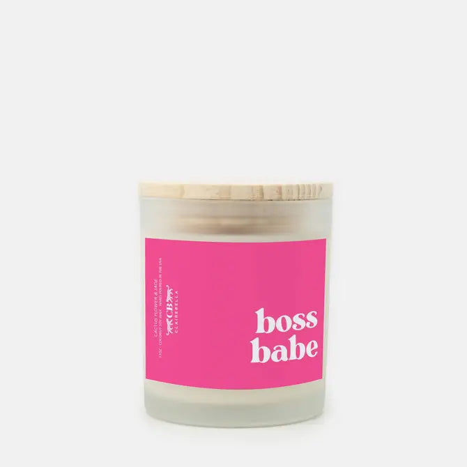 Glass Candle - Boss Babe (Cactus Flower & Jade) from CB Studio