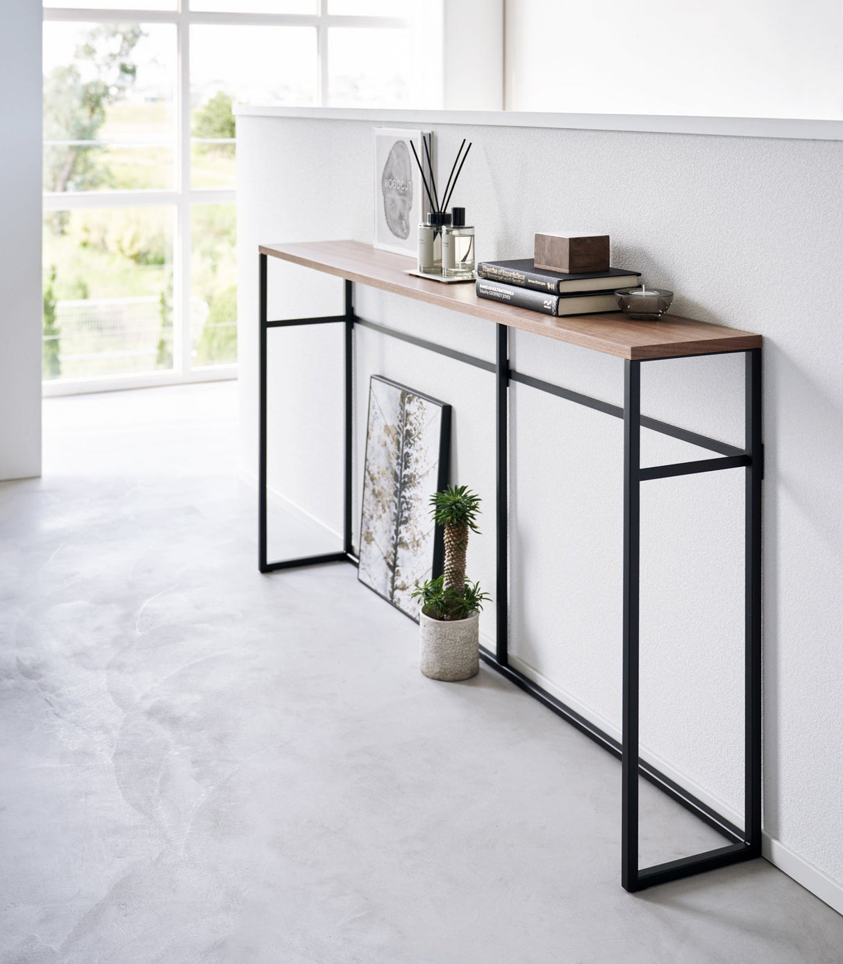 Long Console Table - Two Styles - Steel from Yamazaki Home
