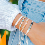 Courtney Braided Puka Shell Bracelet  From LotusAndLuna