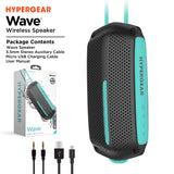 HyperGear Wave Water Resistant Wireless Speaker with Extended Battery Life (WATER-PRNT) from Jupiter Gear