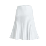 MM SUMMER PLEATED SKIRT- PURE WHITE. From Mia Mod