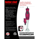 Better Chef 200W DualPro Immersion Blender Hand-Mixer with Cup and Beater from Jupiter Gear Home