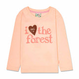 I Love The Forest Kid T-Shirt - Soft Pink from Manymoons