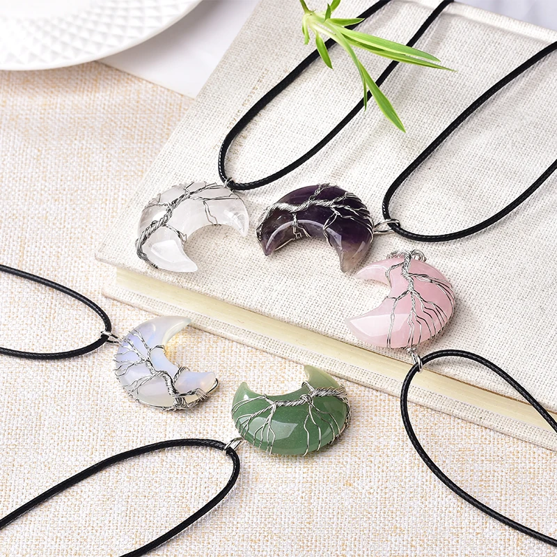 TREE OF LIFE CRESCENT NECKLACE from Ashlen