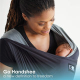 Baby K'tan Active Oasis Baby Carrier | Black-Grey from Baby K'tan