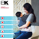 Baby K'tan Active Oasis Baby Carrier | Black-Grey from Baby K'tan