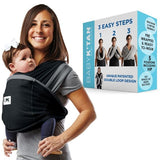 Baby K'tan Active Oasis Baby Carrier | Black-Grey from Baby K'tan