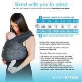 Baby K'tan Active Yoga Baby Carrier | Heather Black from Baby K'tan