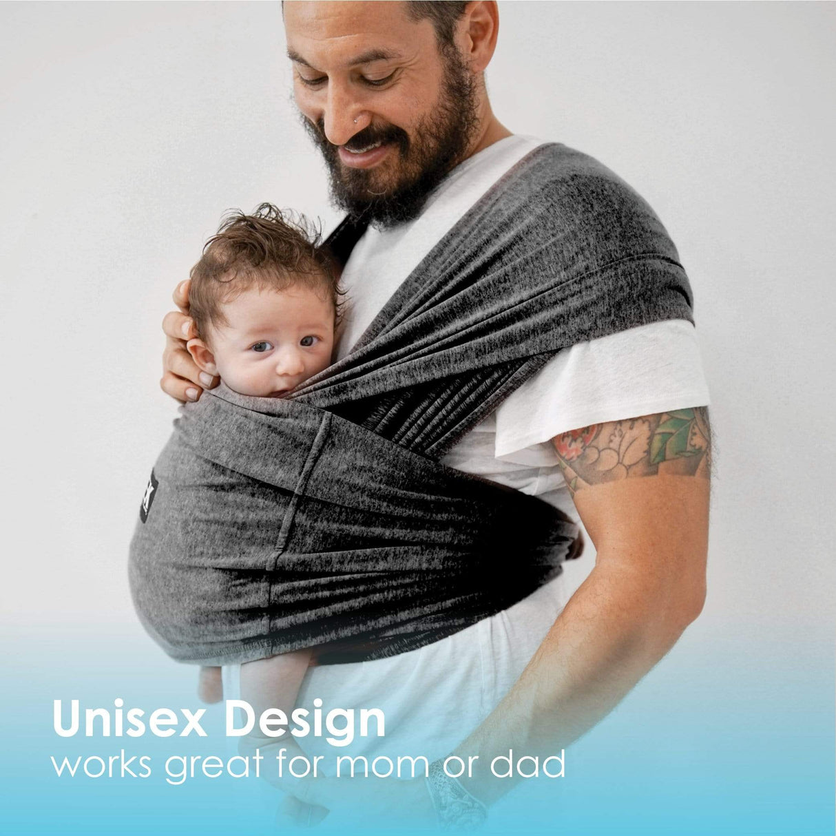 Baby K'tan Active Yoga Baby Carrier | Heather Black from Baby K'tan