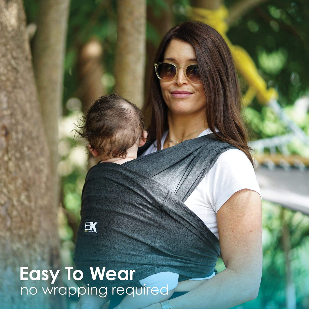 Baby K'tan Active Yoga Baby Carrier | Heather Black from Baby K'tan