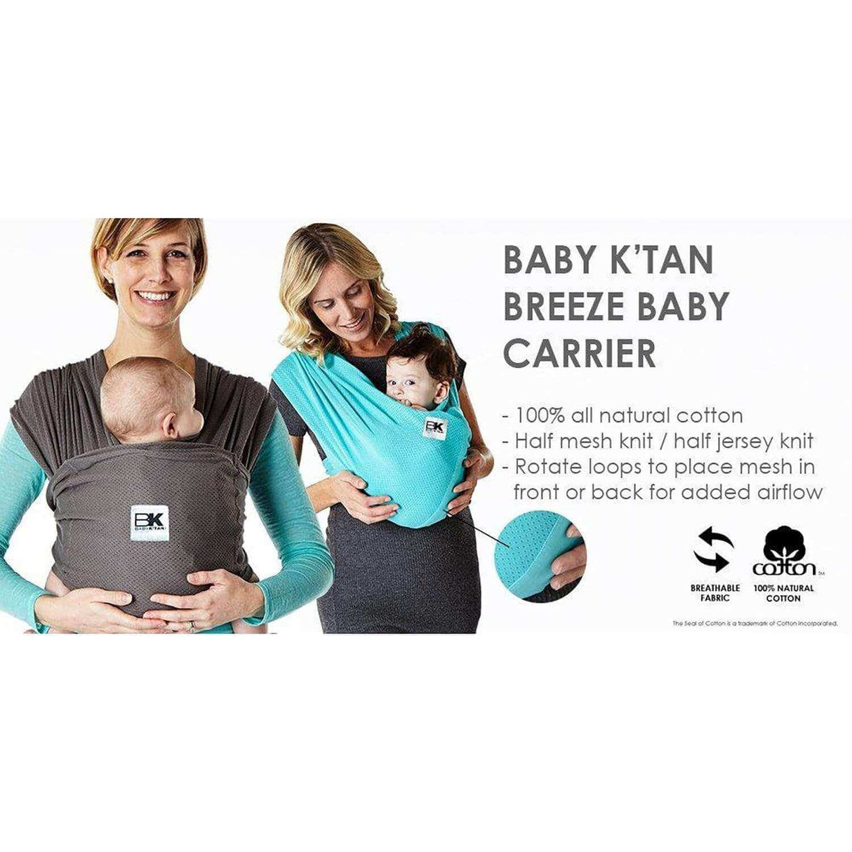 Baby K'tan Breeze Baby Carrier | Black from Baby K'tan
