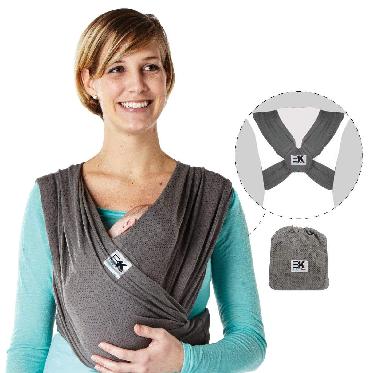 Baby K'tan Breeze Baby Carrier | Charcoal from Baby K'tan
