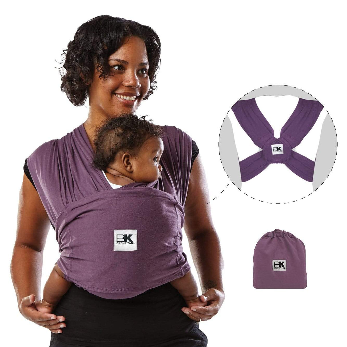 Baby K'tan Original Baby Carrier | Eggplant from Baby K'tan