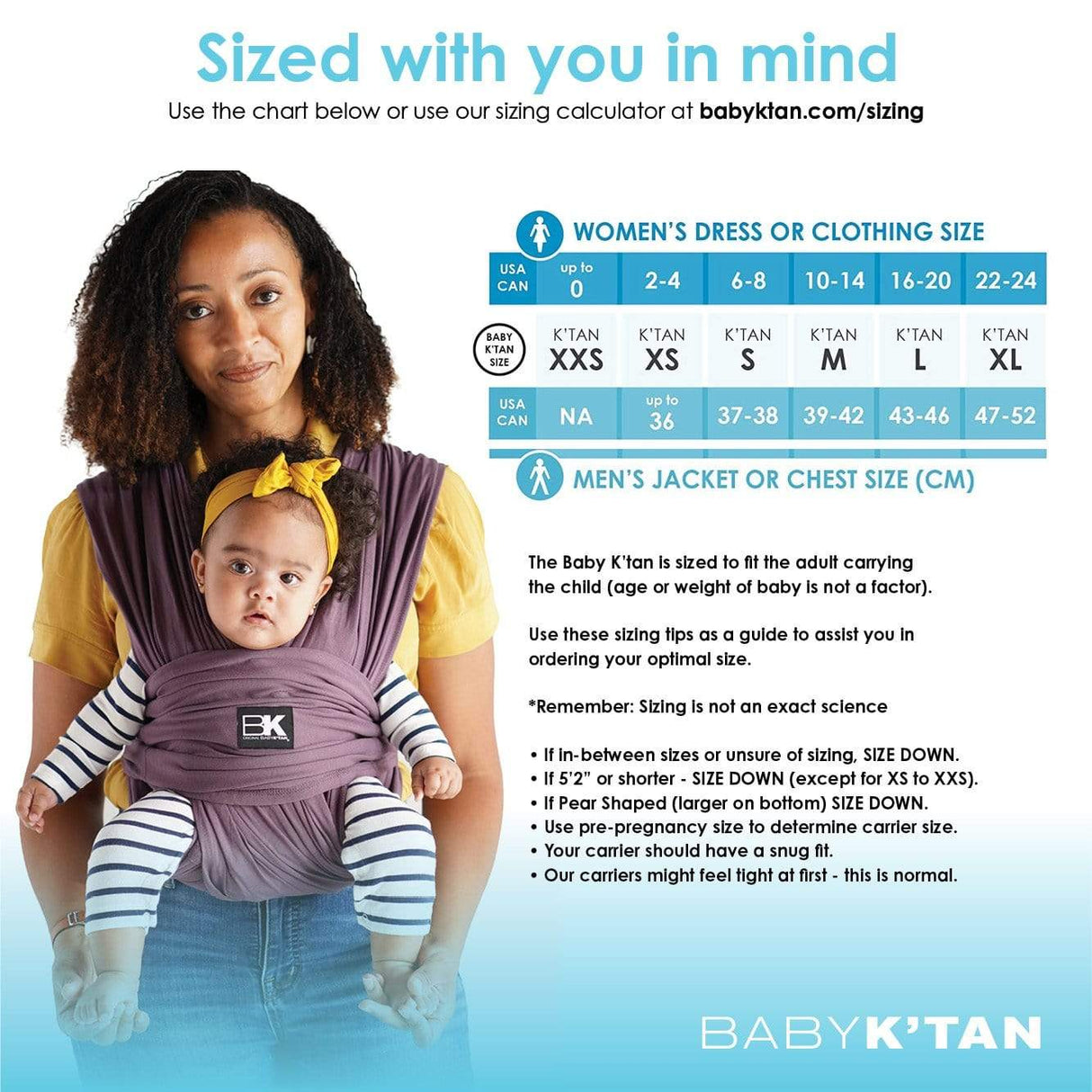 Baby K'tan Original Baby Carrier | Eggplant from Baby K'tan