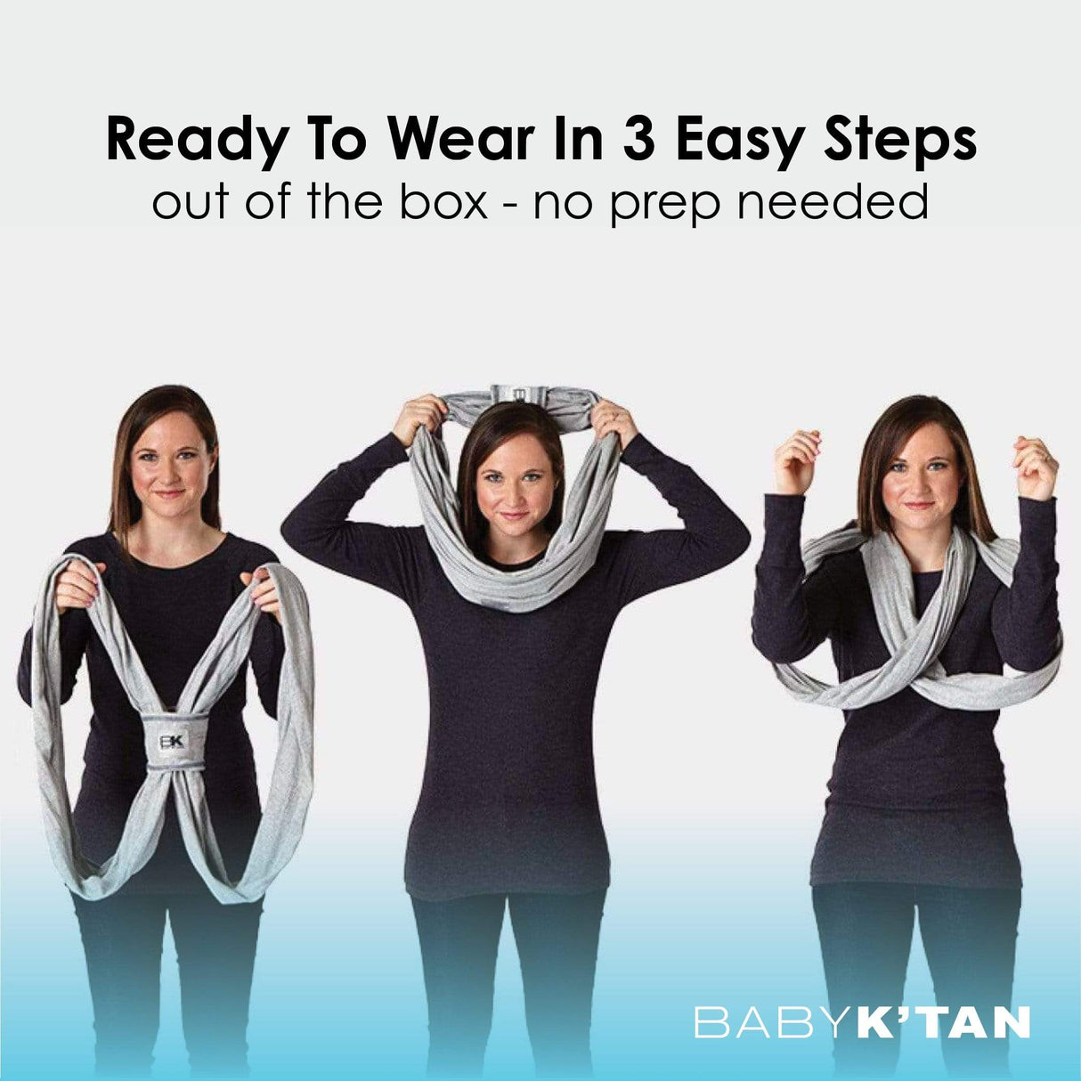 Baby K'tan Original Baby Carrier | Heather Grey from Baby K'tan