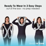Baby K'tan Original Baby Carrier | Heather Grey from Baby K'tan