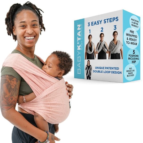 Baby K'tan Active Yoga Baby Carrier | Heather Coral from Baby K'tan