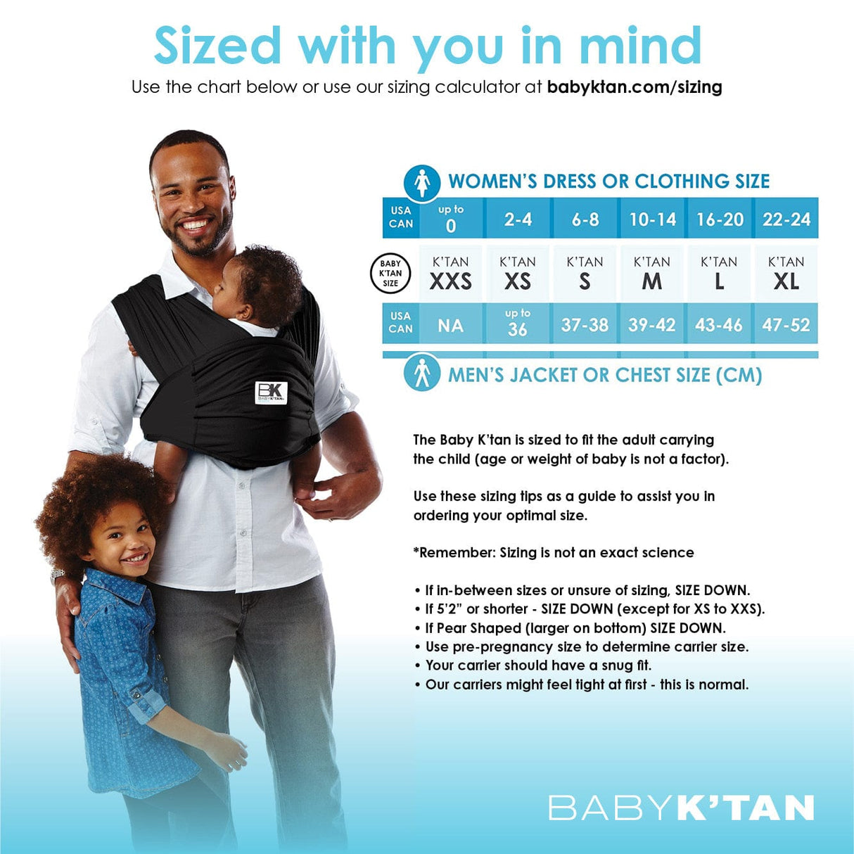 Baby K'tan Breeze Baby Carrier | Black from Baby K'tan