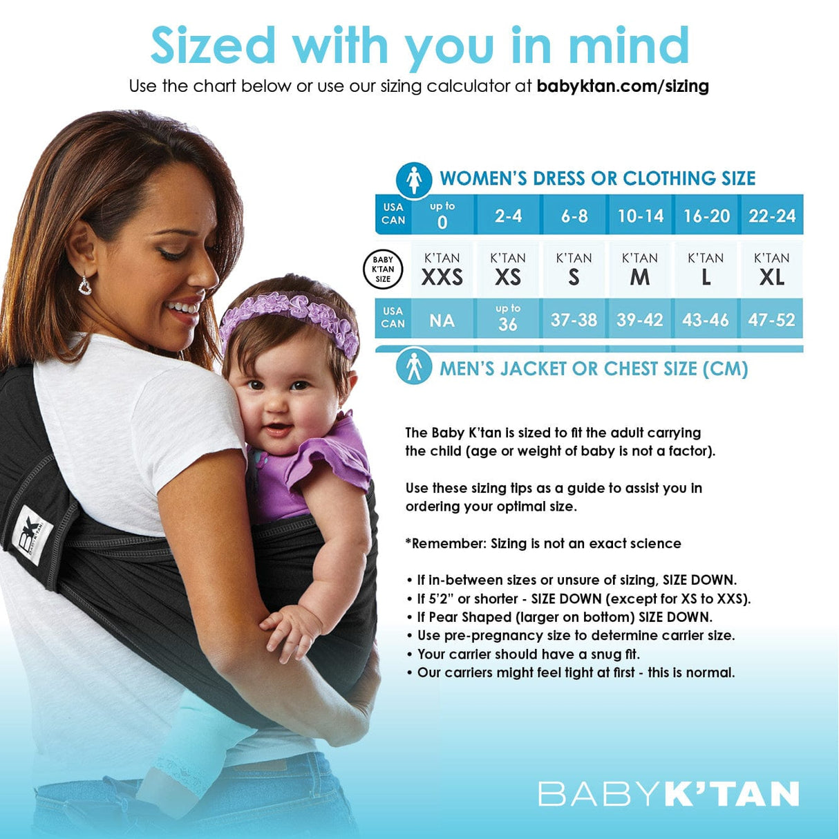 Baby K'tan Original Baby Carrier | Black from Baby K'tan