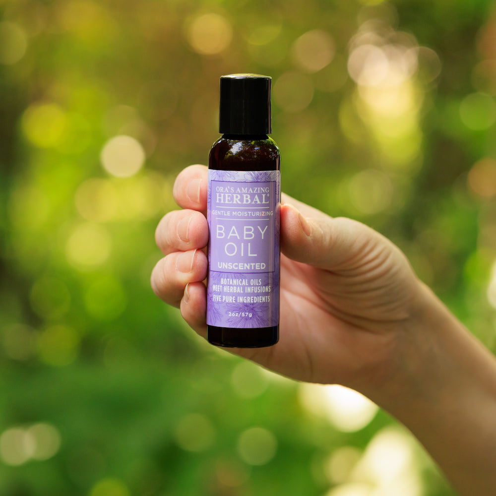 Baby Oil with Calendula and Licorice from Ora's Amazing Herbal