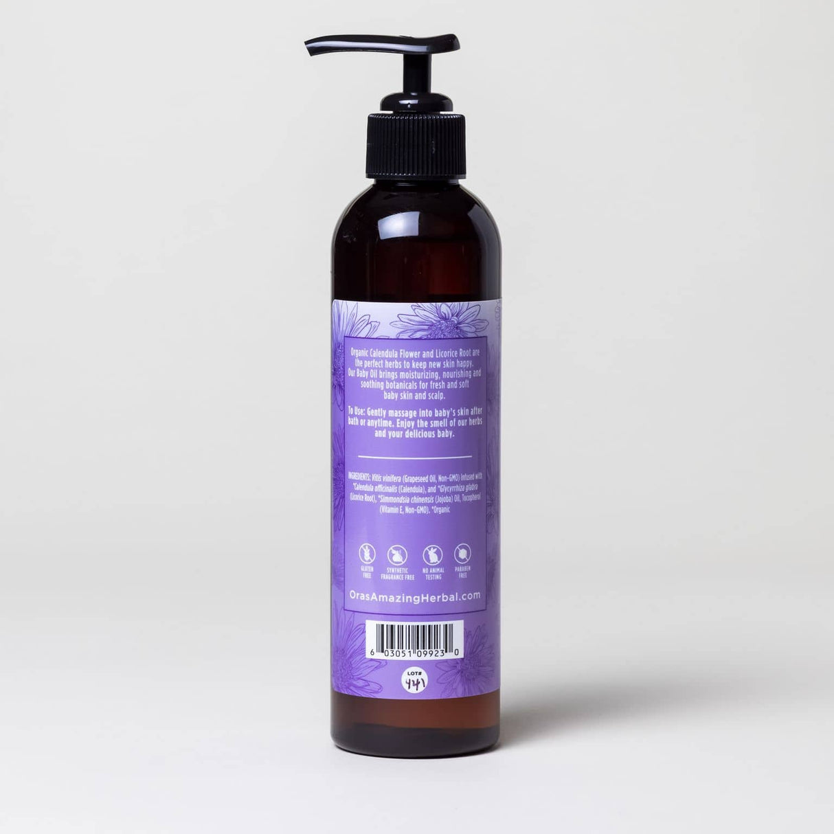 Baby Oil with Calendula and Licorice from Ora's Amazing Herbal