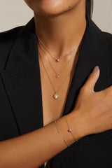 Baby Scalloped Heart Pendant Necklace from eklexic