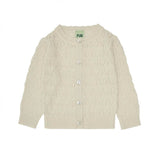 Baby Pointelle & Lace Cardigan - Ecru from Manymoons