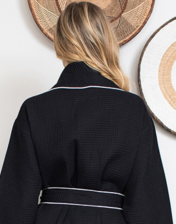 Women's Ultra Soft Fleece Bathrobe From Lotus Linen