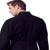 Waffle Kimono Spa Bathrobe for Men -  Absorbent, Lightweight From Lotus Linen