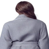 Piped Waffle Bathrobe for Women From Lotus Linen