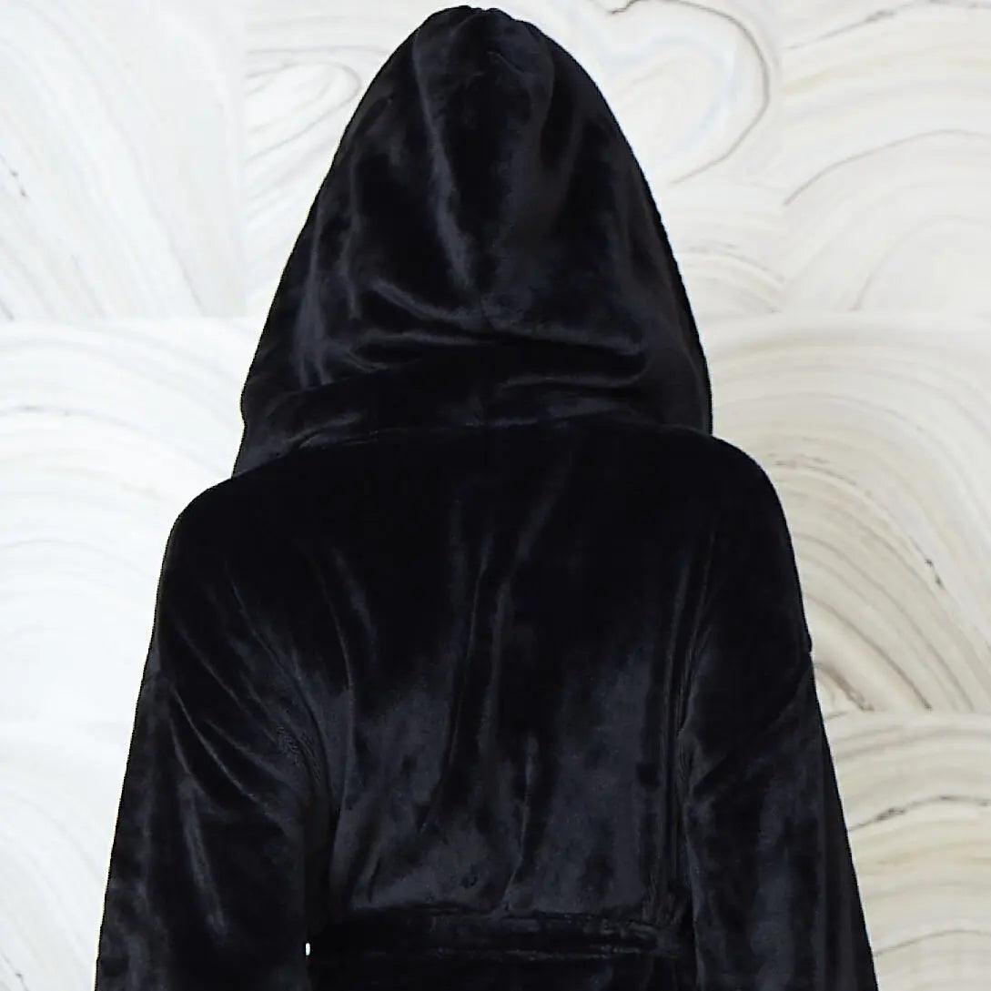 Hooded Plush Bathrobes for Women From Lotus Linen