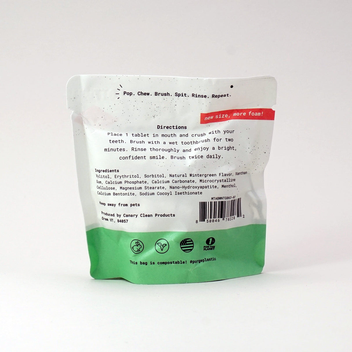 Wintergreen Toothpaste Tablets from Canary