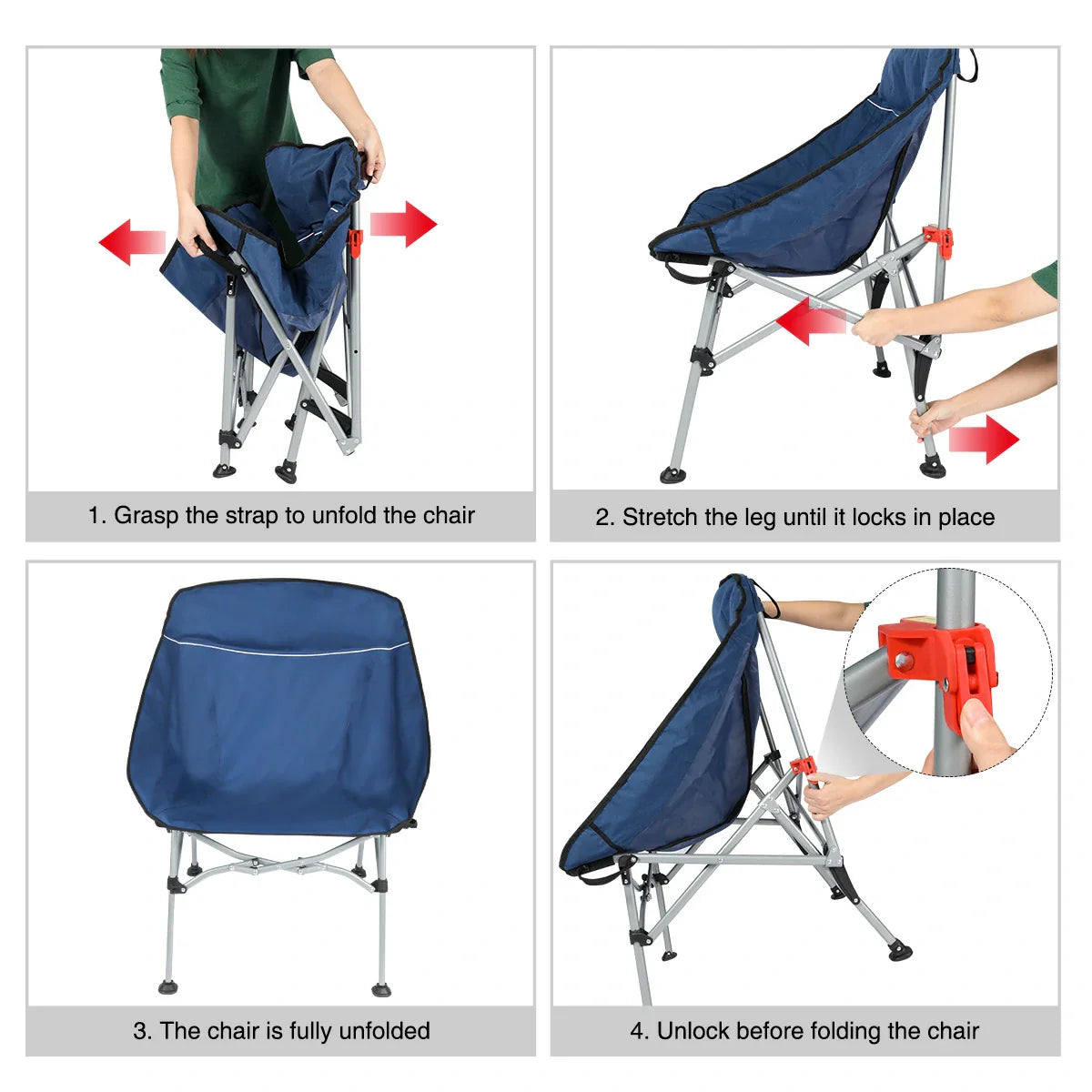 Portable Compact Backpacking Chair From Redcamp