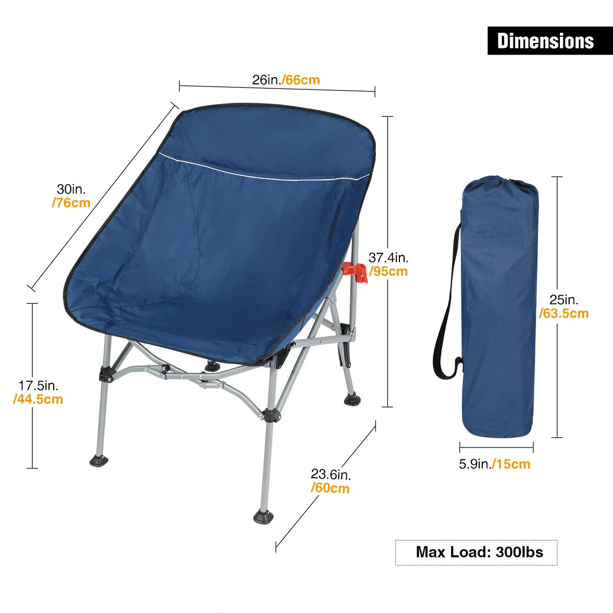 Portable Compact Backpacking Chair From Redcamp