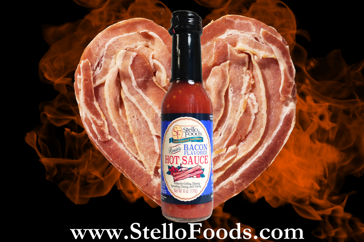 Stello Foods - Rosie's Bacon Flavored Hot Sauce 6oz From Stello Foods