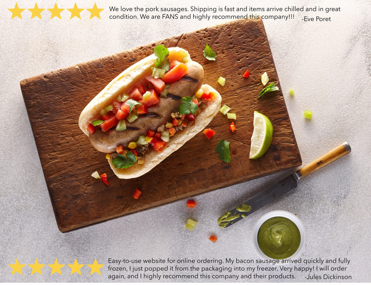 Bacon Sausage 5 Pack - Best Selling Flavors from Big Fork Brands