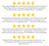 Bacon Sausage 5 Pack - Best Selling Flavors from Big Fork Brands