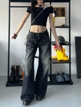 Baggy Y2K Jeans – Grunge Gothic High Street Denim From Kawaii Stop