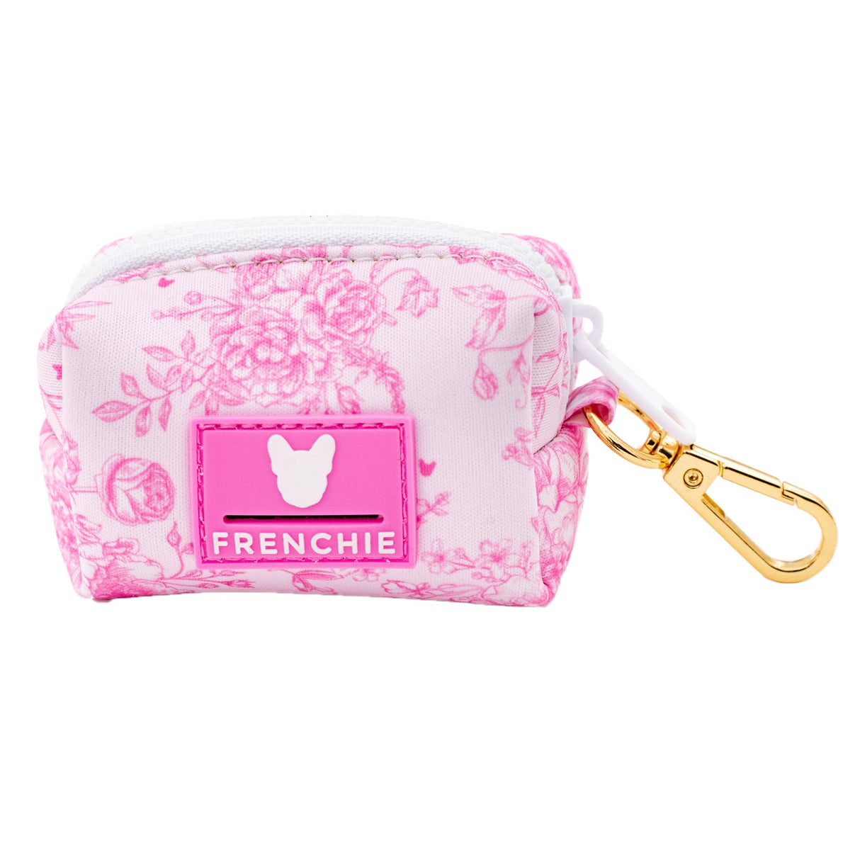 Frenchie Poo Bag Holder - Toile- Pink from Frenchie Bulldog