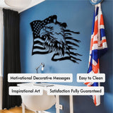 Bald Eagle Holding American Flag Wall Art from VITAHOME DESIGN LLC