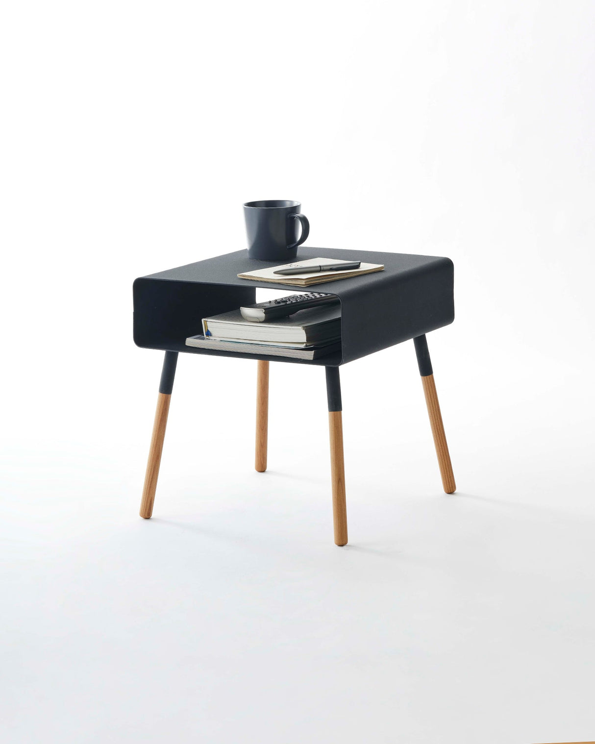 Storage Table - Two Sizes - Steel + Wood from Yamazaki Home