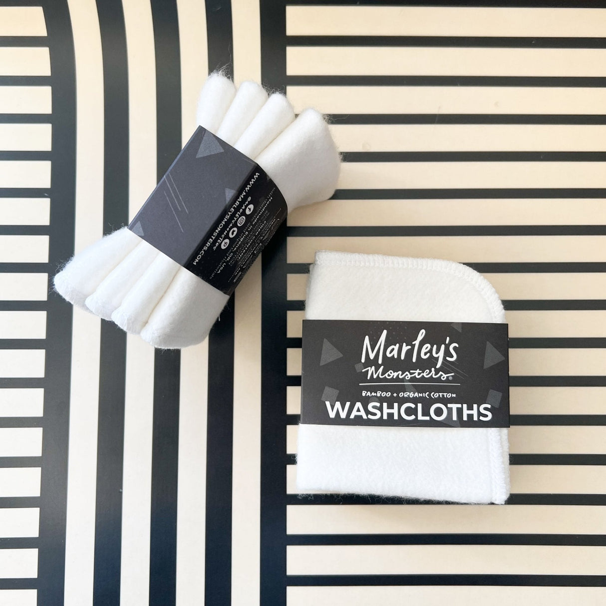 Bamboo Washcloths: Pack of 4 from Marley's Monsters