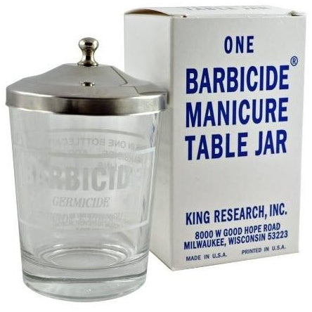 Barbicide Manicure Table Jar from Queen Nails & Beauty Supplies