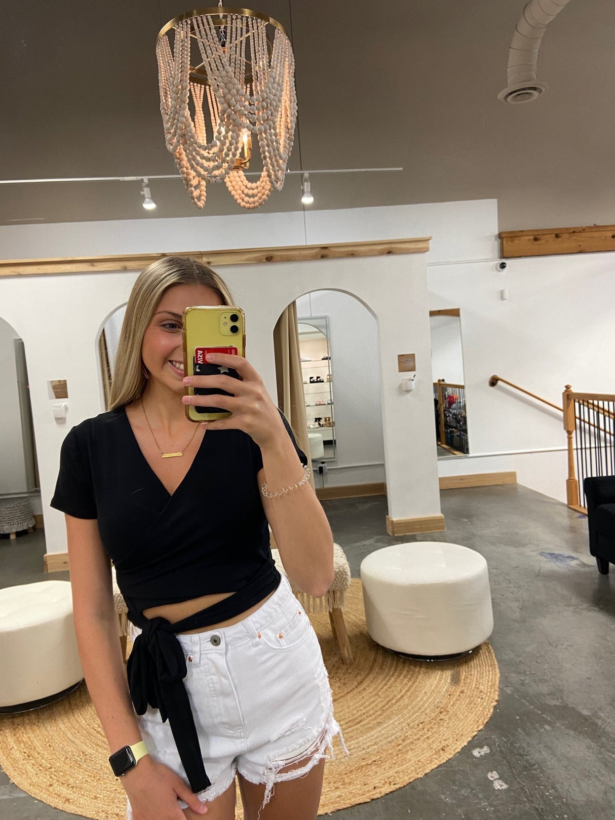 Basic Wrap Crop Top From Arete Style