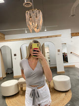 Basic Wrap Crop Top From Arete Style