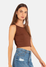 Basic Halter Crop Top from London Rag International