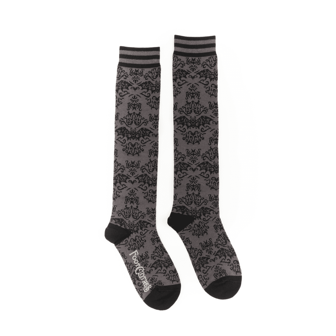 Bat Damask Knee High Socks from FootClothes